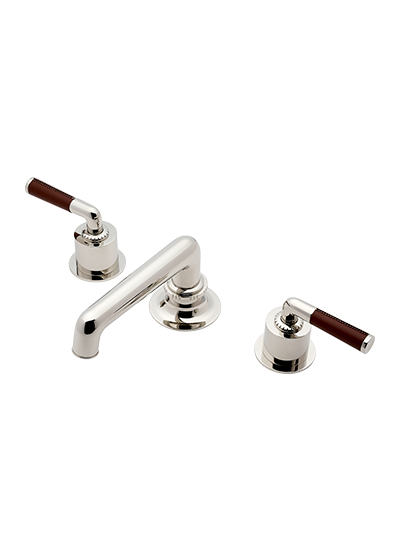 Henry Chronos Faucet with Chestnut Leather Handles