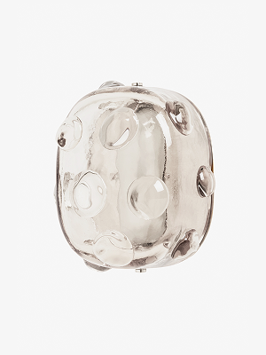 Camilla Wall / Ceiling Large Oval Flush Mount with Murano Glass Diffuser 