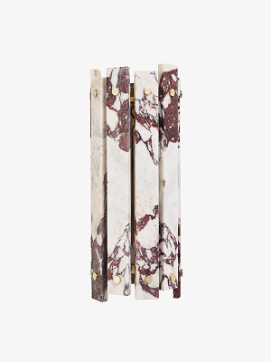 Dante Small Wall Mounted Single Sconce with Prunella Diffuser