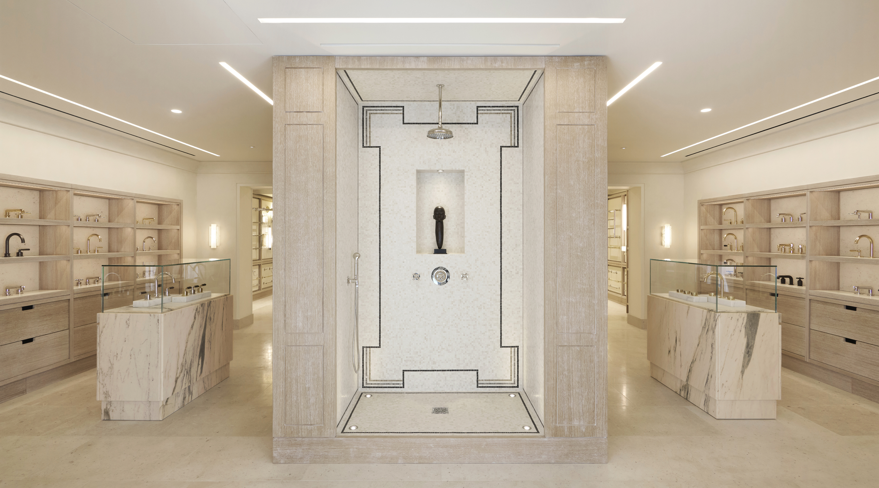 Waterworks Paris Showroom shower display