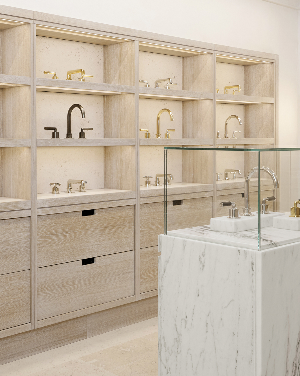 Waterworks Paris Showroom fixture display