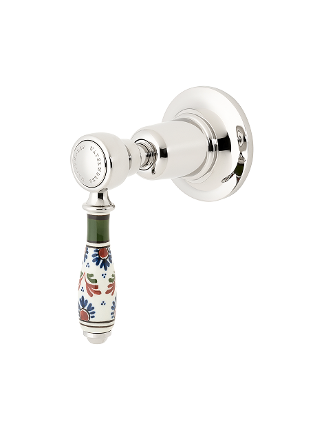 Volume Control with Royal Delft Polychrome Floral Handle