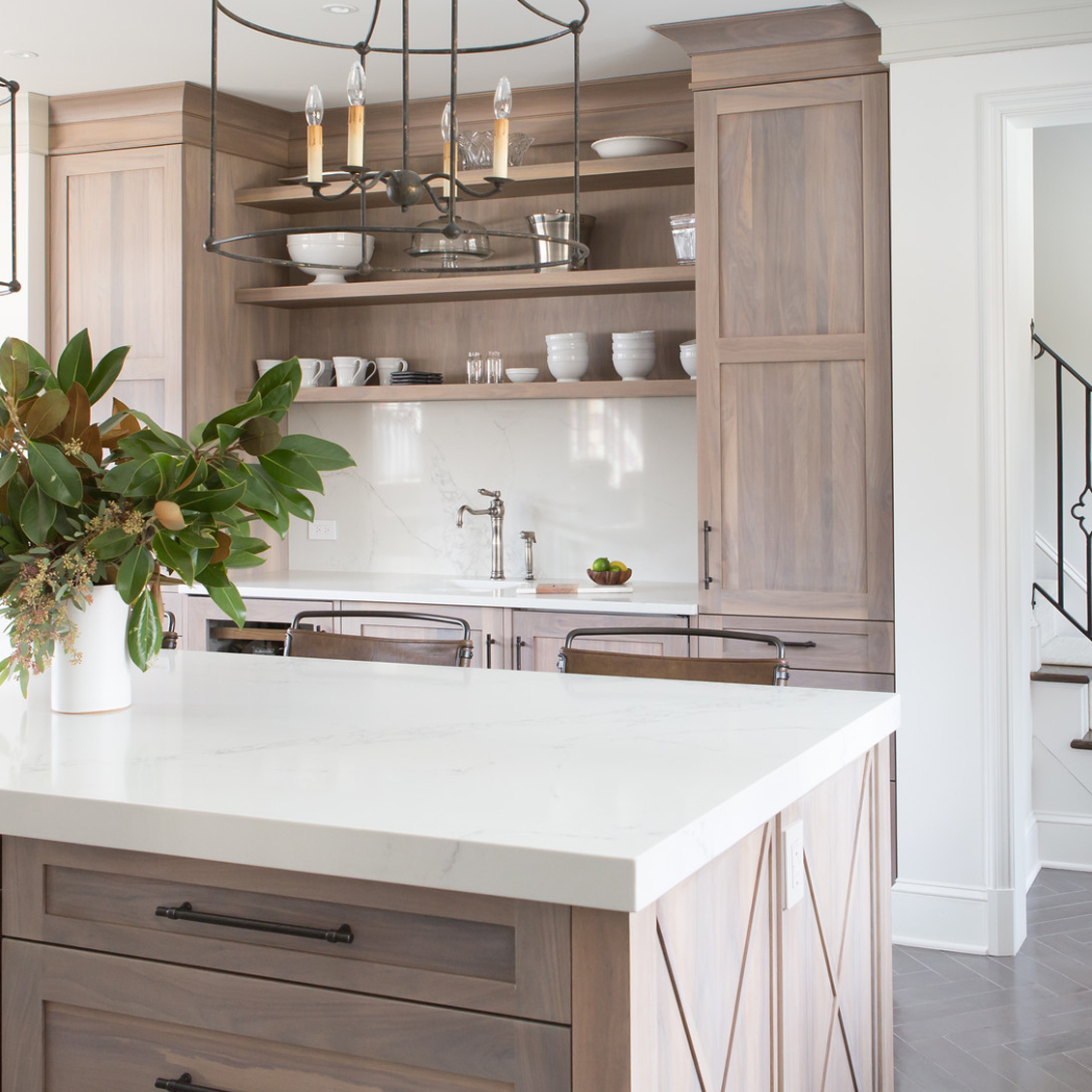 Discover Julia One Hole High Profile Kitchen Faucet, Metal Lever Handle