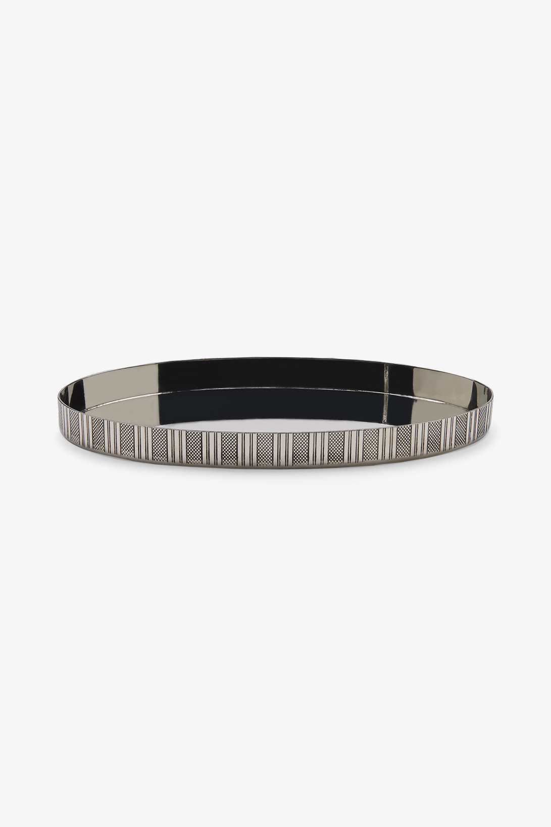 Engine Turned Pewter Tray