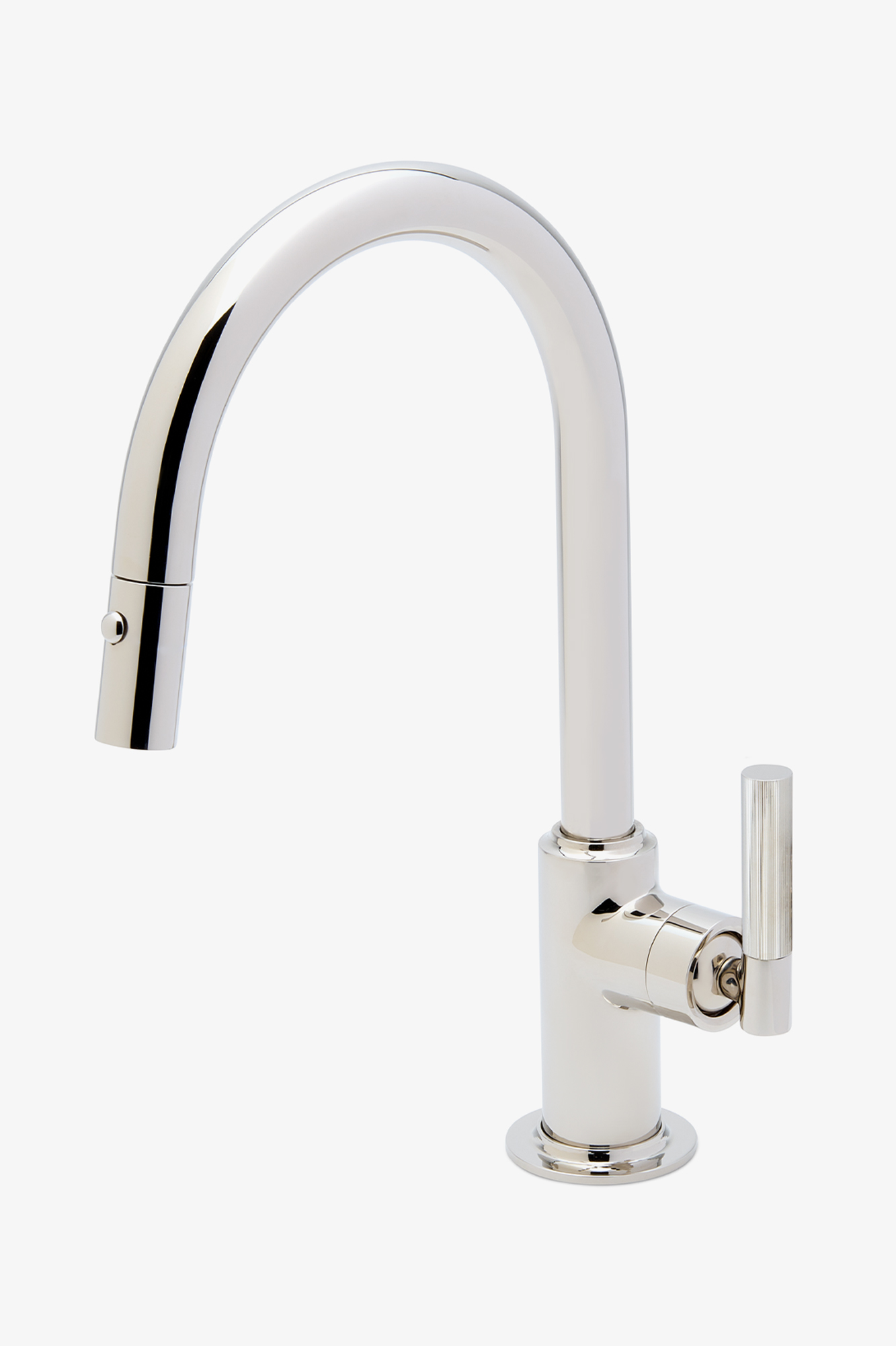 Bond Solo Series One Hole Gooseneck Integrated Pull Spray Kitchen