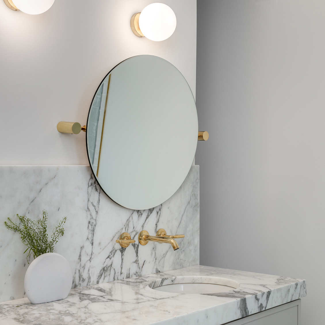 Discover .25 Low Profile Three Hole Wall Mounted Lavatory