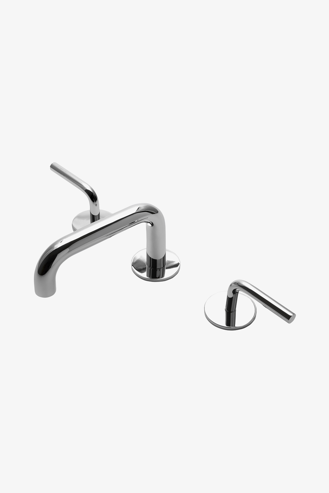 Discover Flyte Wall Mounted Low Profile Lavatory Faucet with Metal