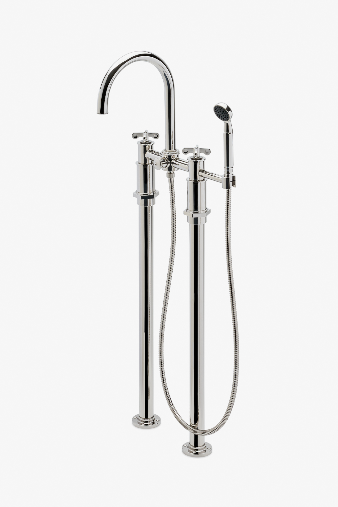 Henry Exposed Tub Filler Two-Tone Cross