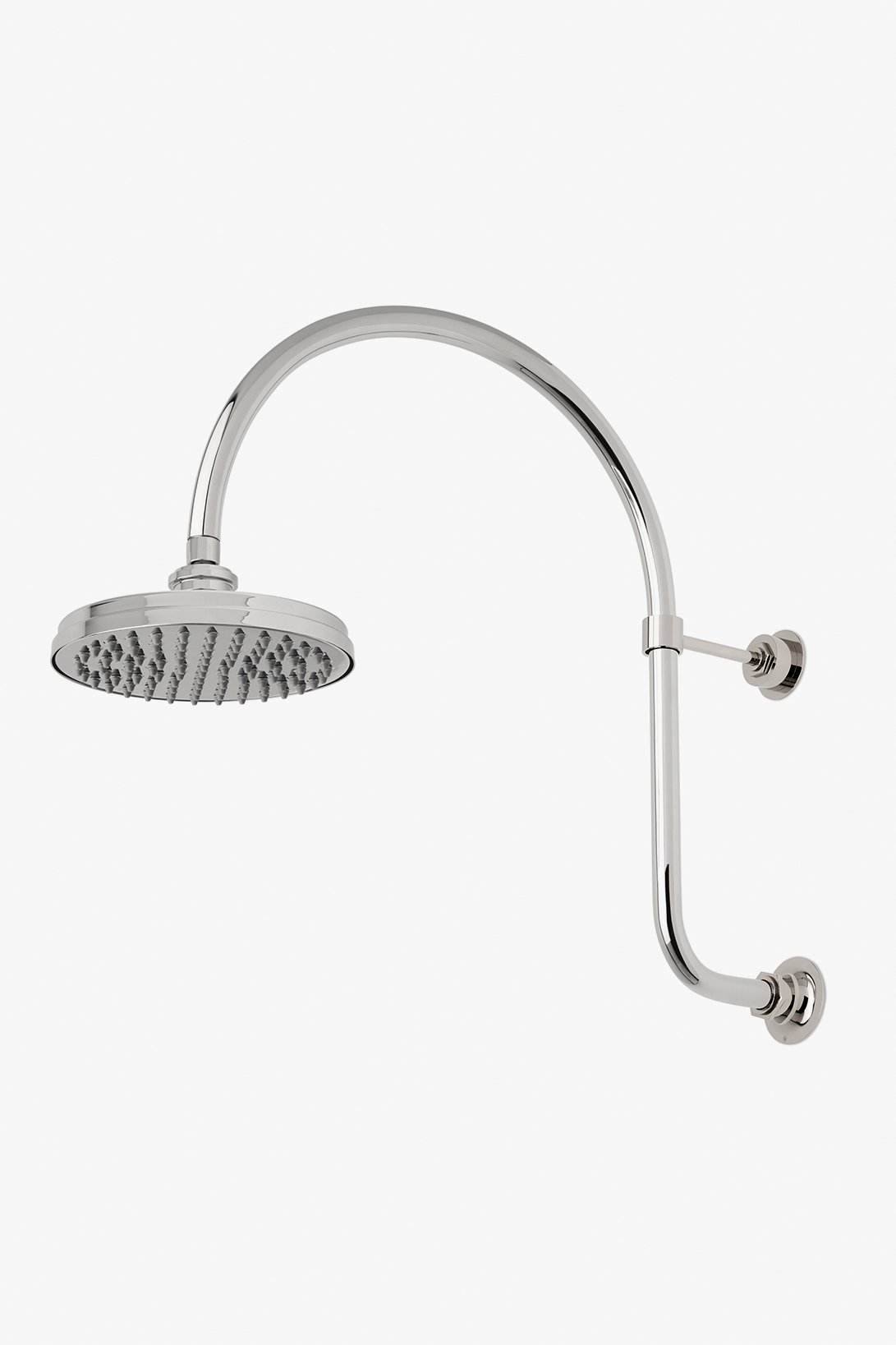 Henry 3 1/2" Showerhead with Adjustable Spray with 8" Wall Mounted 45