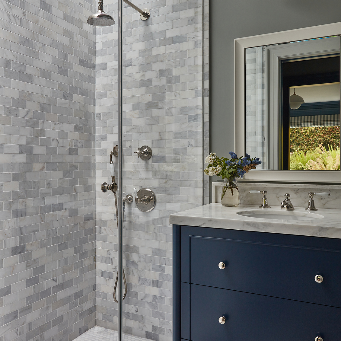 Discover Easton Classic Handshower On Hook with White Porcelain