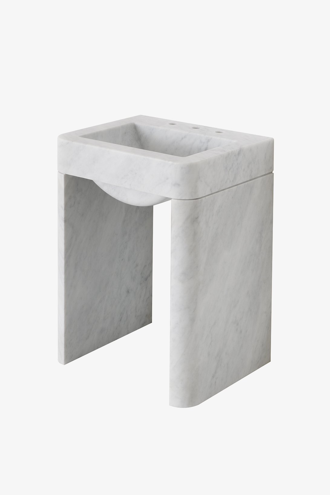Beekman Marble Two Leg Single Washstand