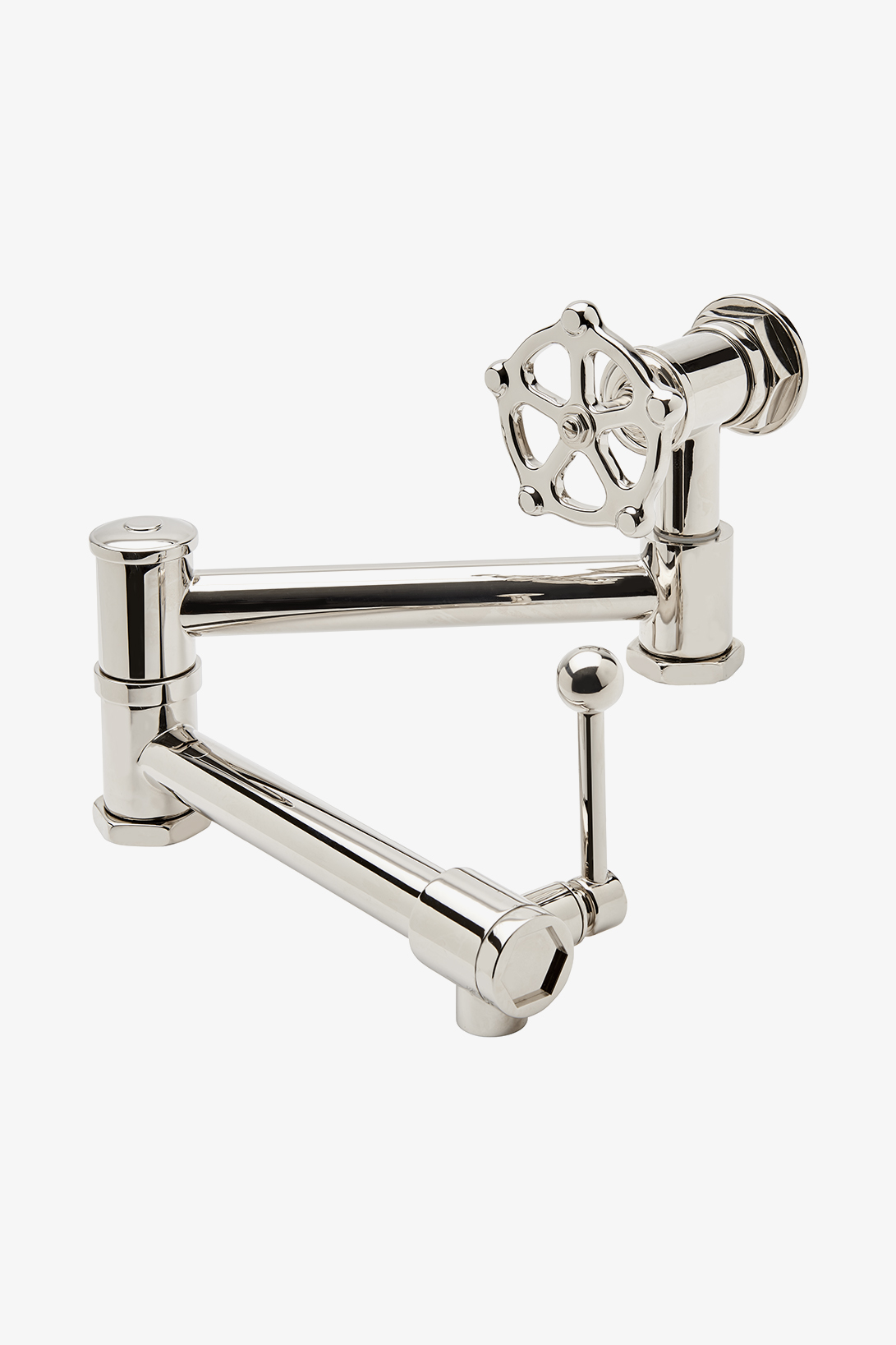 Discover Easton Classic Wall Mounted Extension Pot Filler, Metal Cross