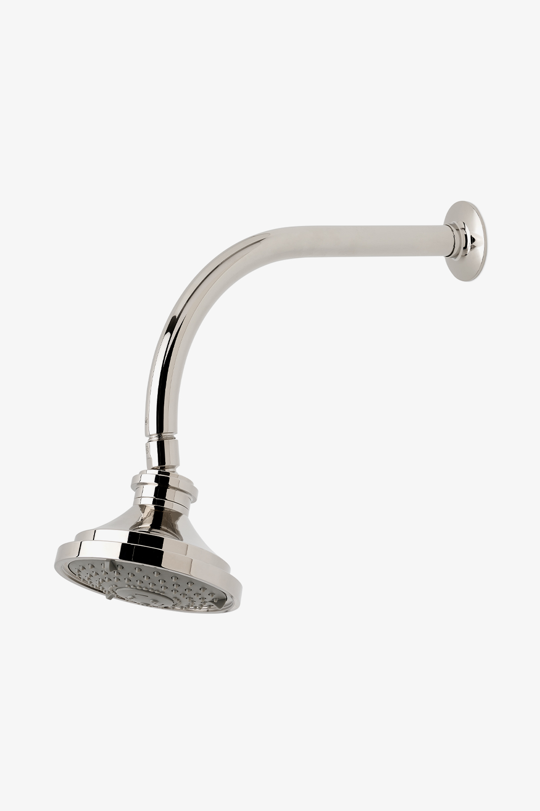 Riverun 5" Showerhead with Adjustable Spray with 8" Wall Mounted 45