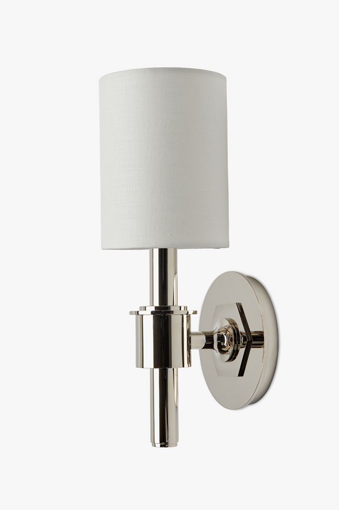 Discover Henry Wall Mounted Single Arm Sconce with Fabric Shade