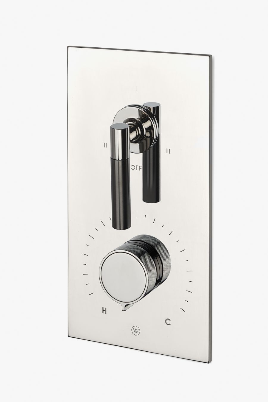 Flyte Integrated Thermostatic and Diverter Trim with Cross Handle |  Waterworks