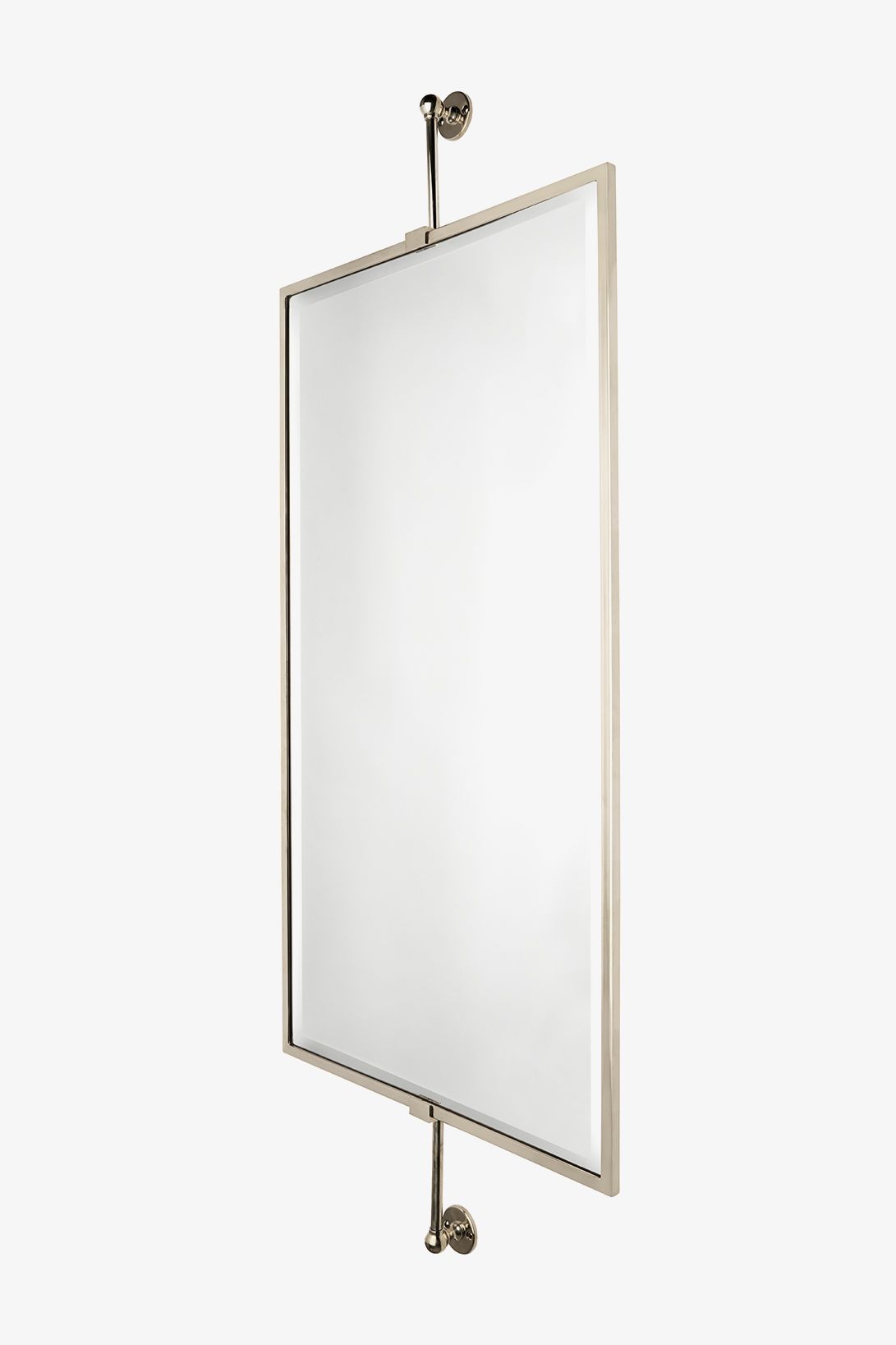 Discover Crystal Wall Mounted Rectangular Mirror on Bar 19 1