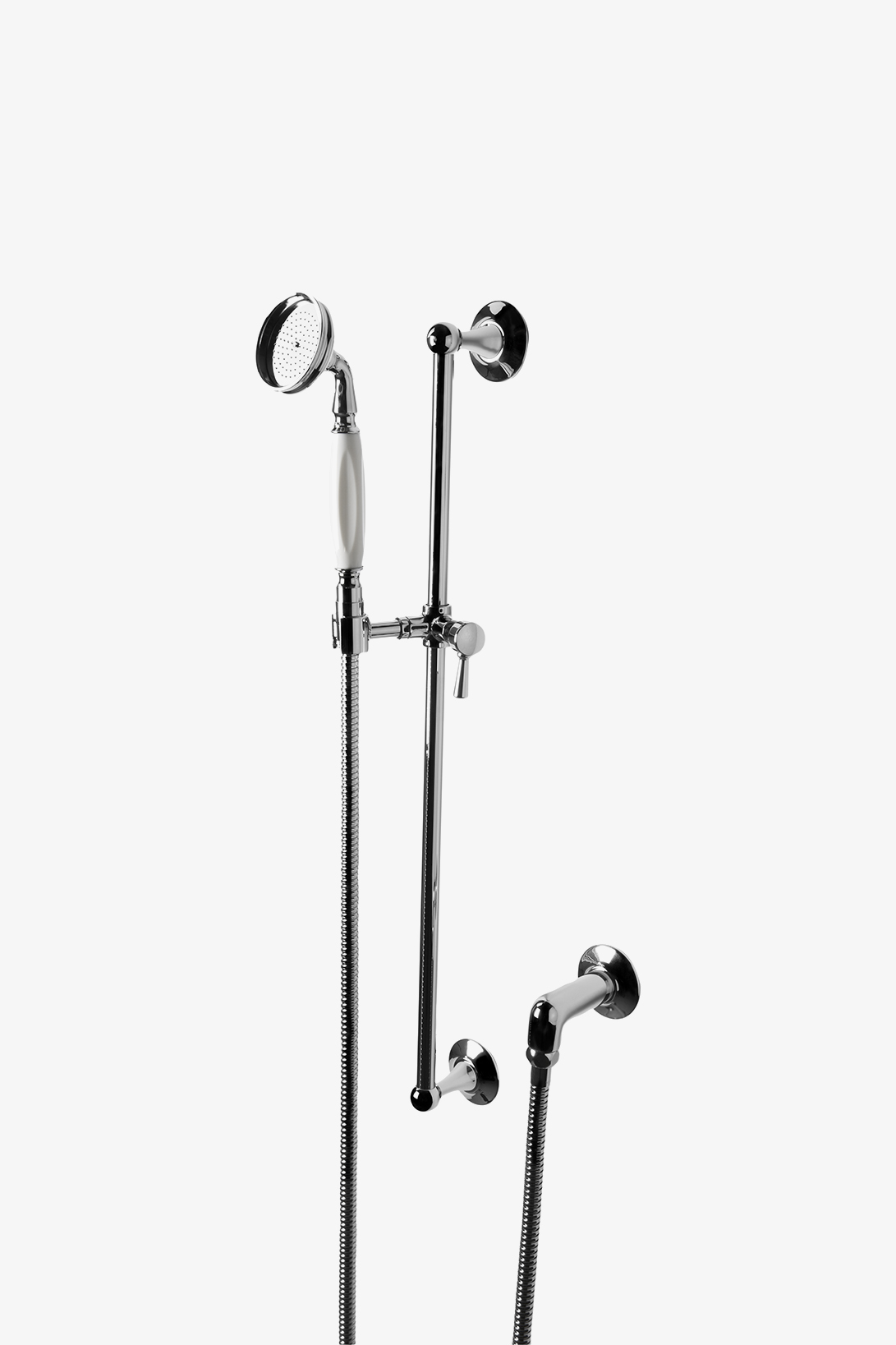 Discover Highgate Handshower On Hook with White Handle Online Waterworks