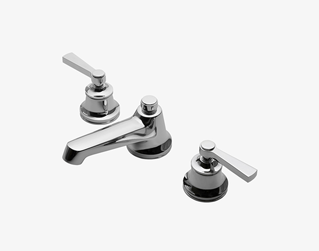Transit Low Profile Three Hole Deck Mounted Lavatory Faucet