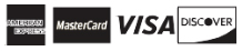 American Express, MasterCard, Visa, Discover