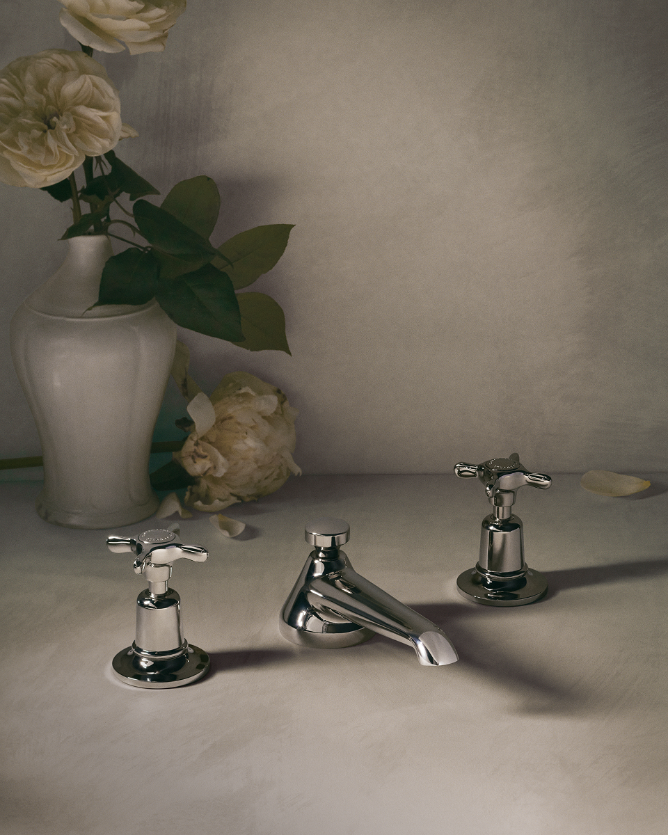 Easton Low Profile Lavatory Faucet with Metal Cross Handles